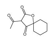 3-acetyl-1-oxaspiro[4.5]decane-2,4-dione Structure