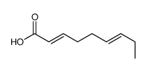 (2E,6Z)-2,6-Nonadienoic acid structure