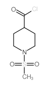 1-(甲基磺酰基)-4-哌啶羰酰氯结构式