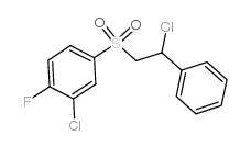 2-氯-4-[(2-氯-2-苯基乙基)磺酰基]-1-氟苯结构式