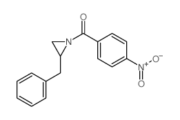 Methanone,(4-nitrophenyl)[2-(phenylmethyl)-1-aziridinyl]- Structure