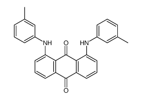 1,8-bis[(3-methylphenyl)amino]anthraquinone结构式