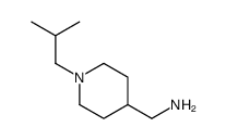 (1-异丁基-4-哌啶基)甲胺结构式