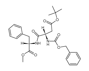 N-[N-[(phenylmethoxy)carbonyl]-L-α-aspartyl]-L-phenylalanine 4-(1,1-dimethylethyl) 1-methyl ester Structure