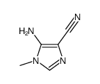 1-甲基-4-氰基-5-氨基咪唑结构式