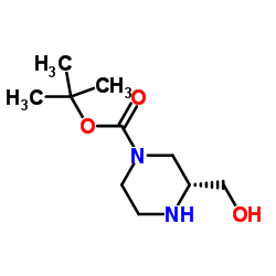 (R)-1-BOC-3-羟甲基哌嗪结构式