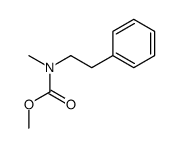 methyl N-methyl-N-(2-phenylethyl)carbamate结构式