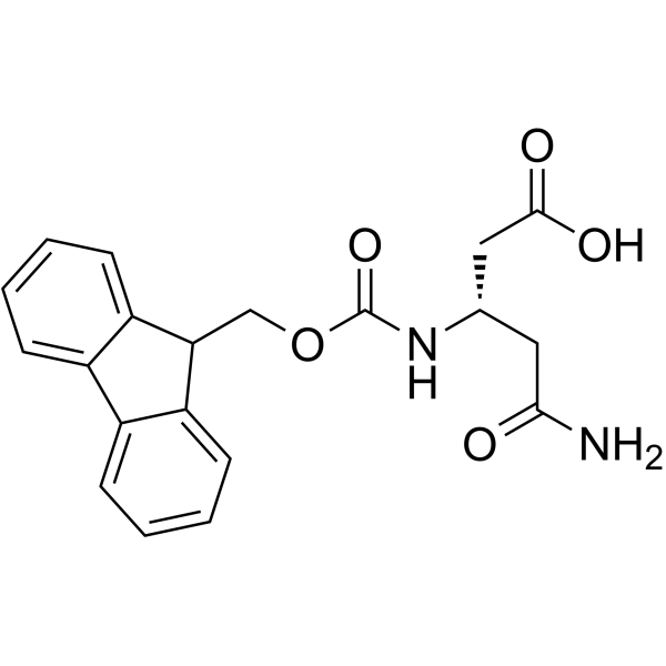 Fmoc-L-β-高门冬酰胺结构式