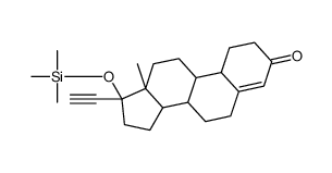 (17R)-17-(Trimethylsiloxy)-19-norpregn-4-en-20-yn-3-one Structure
