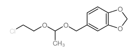 1,3-Benzodioxole,5-[[1-(2-chloroethoxy)ethoxy]methyl]-结构式