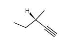 (+)-(S)-3-methyl-1-pentyne Structure