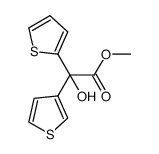 2-羟基-2-(噻吩-2-基)-2-(噻吩-3-基)乙酸甲酯结构式