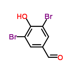 3,5-二溴-4-羟基苯甲醛结构式