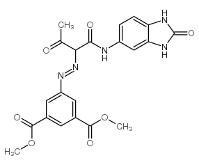 dimethyl 5-[[1-[[(2,3-dihydro-2-oxo-1H-benzimidazol-5-yl)amino]carbonyl]-2-oxopropyl]azoterephthalate Structure
