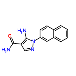 5-Amino-1-(2-naphthyl)-1H-pyrazole-4-carboxamide结构式