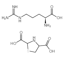 L-精氨酸2,4-噻唑烷二羧酸盐结构式