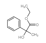 2-hydroxy-2-phenyl-propionic acid ethyl ester Structure