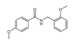 4-methoxy-N-(2-methoxybenzyl)benzamide结构式