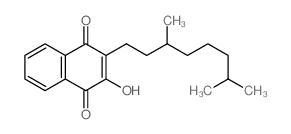 1,4-Naphthalenedione,2-(3,7-dimethyloctyl)-3-hydroxy-结构式