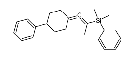 trans-1-dimethyl(phenyl)silyl-1-methyl-3,3-(3-phenylpentamethylene)allene结构式