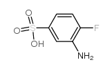 3-氨基-4-氟苯磺酸结构式
