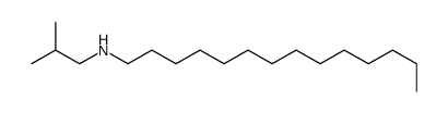 N-(2-methylpropyl)tetradecan-1-amine结构式