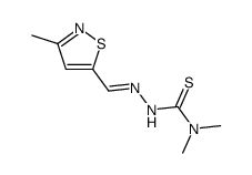 3-methyl-isothiazole-5-carbaldehyde 4,4-dimethyl-thiosemicarbazone Structure