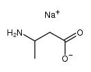 sodium DL-β-amino-n-butyrate Structure