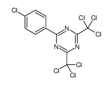 4,6-Bis-(trichloromethyl)-2-(4-chlorophenyl)-1,3,5-triazine Structure