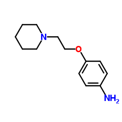 4-(2-(哌啶-1-基)乙氧基)苯胺结构式
