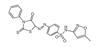 5-sulphamethoxazoleazo-3-phenyl-2-thioxo-4-thiazolidinone Structure