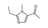 1-methyl-2-ethyl-5-acetylimidazole Structure