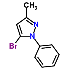 5-溴-3-甲基-1-苯基吡唑结构式