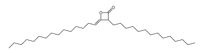 4-pentadecylidene-3-tetradecyloxetan-2-one Structure