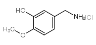 3-羟基-4-甲氧基苄胺盐酸盐结构式