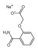 2-(乙酰氧基)苯甲酰胺单钠盐结构式