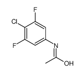 N-乙酰基-4-氯-3,5-二氟苯胺结构式