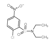 2-氯-N,N-二乙基-5-硝基苯磺酰胺结构式