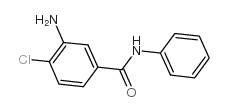 3-氨基-4-氯-N-苯基苯甲酰胺结构式