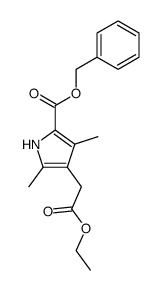 benzyl 4-ethoxycarbonylmethyl-3,5-dimethylpyrrole-2-carboxylate Structure