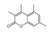 3,4,5,7-tetramethylchromen-2-one结构式