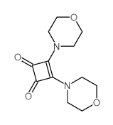 2,3-dimorpholin-4-ylcyclobut-2-ene-1,4-dione结构式