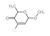 4-chloro-6-methoxy-2-methyl-6H-pyran-3-one Structure