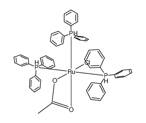 三(三苯基膦)氯化钌(II)乙酸酯结构式