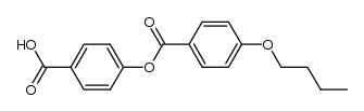 4-(4-n-butyloxybenzoyloxy)benzoic acid Structure