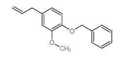 Benzene,2-methoxy-1-(phenylmethoxy)-4-(2-propen-1-yl)- Structure