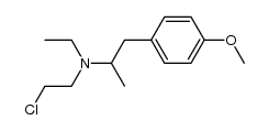 2-[N-ethyl-[1-methyl-2-(4-methoxy-phenyl)]-ethylamino]-ethylchloride结构式