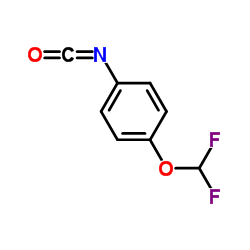 4-(二氟甲氧基)苯基异氰酸酯结构式