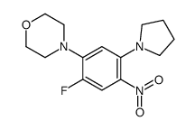 4-(2-fluoro-4-nitro-5-pyrrolidin-1-ylphenyl)morpholine结构式