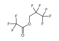 2,2,3,3,3-pentafluoropropyl 2,2,2-trifluoroacetate Structure